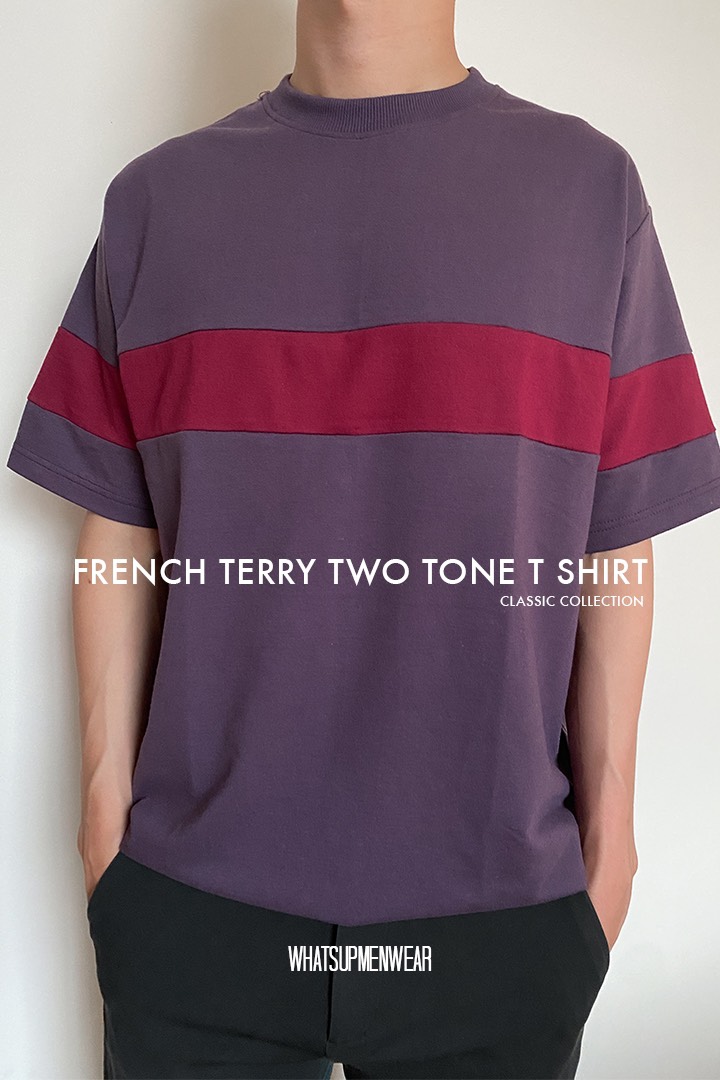 French Terry Two Tone T-Shirt 